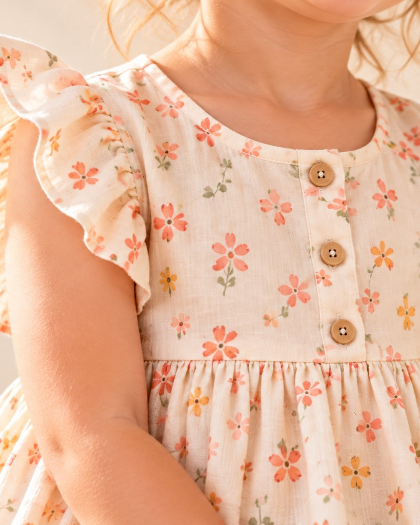 Floral Ruffle Dress – detail