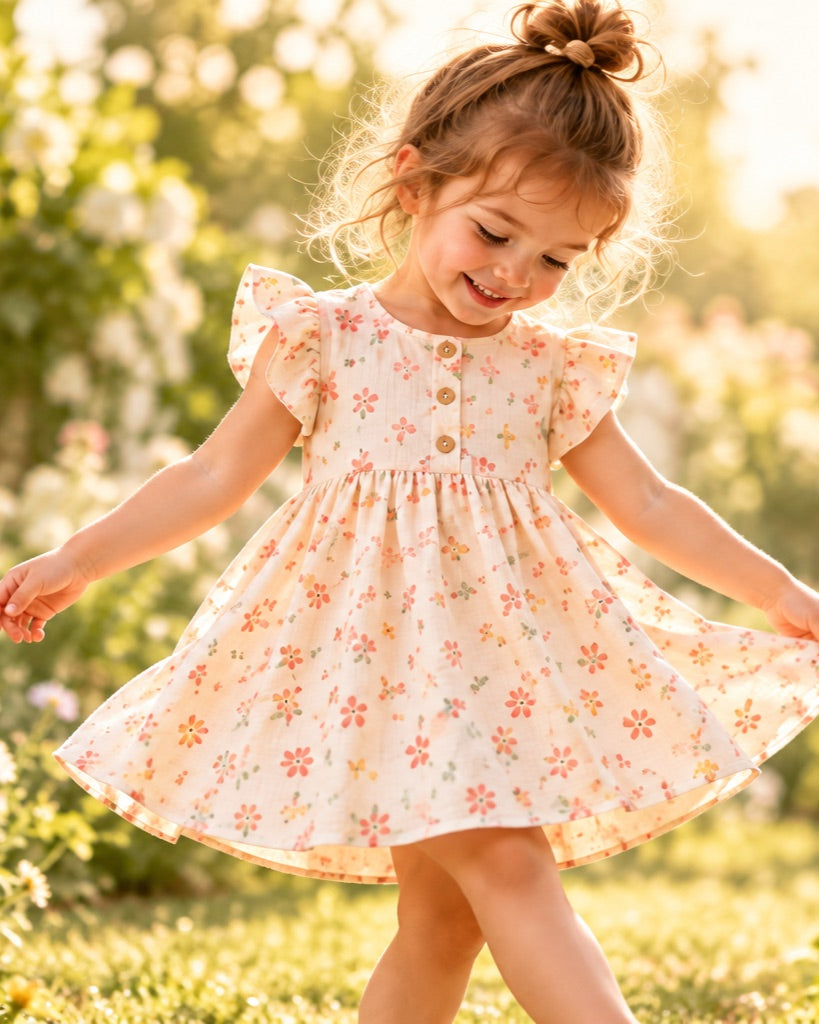 Floral Ruffle Dress – lifestyle